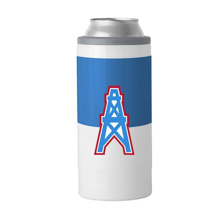 Logo Brands Houston Oilers 12oz Colorblock Slim Can Coolie 631V-S12C-11
